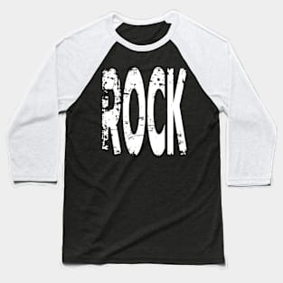 ROCK Distressed Baseball T-Shirt